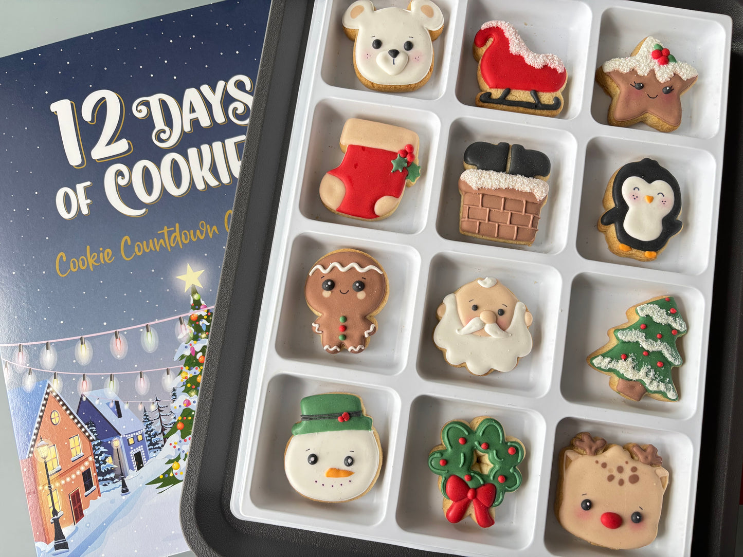 Calendrier de l’avant de 12 mini biscuits