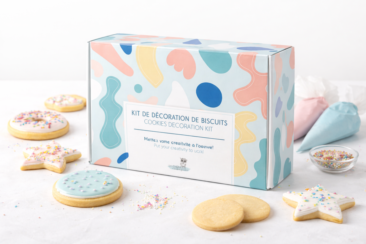 Kit de biscuits à décorer - Boîte cadeau