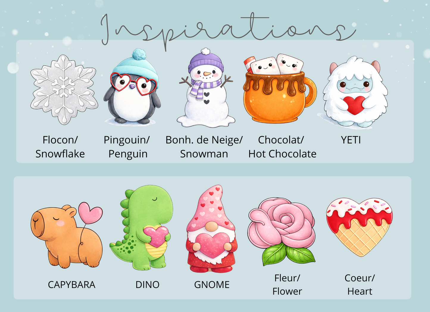 Kit de décoration de 6 biscuits et 4 glaçage