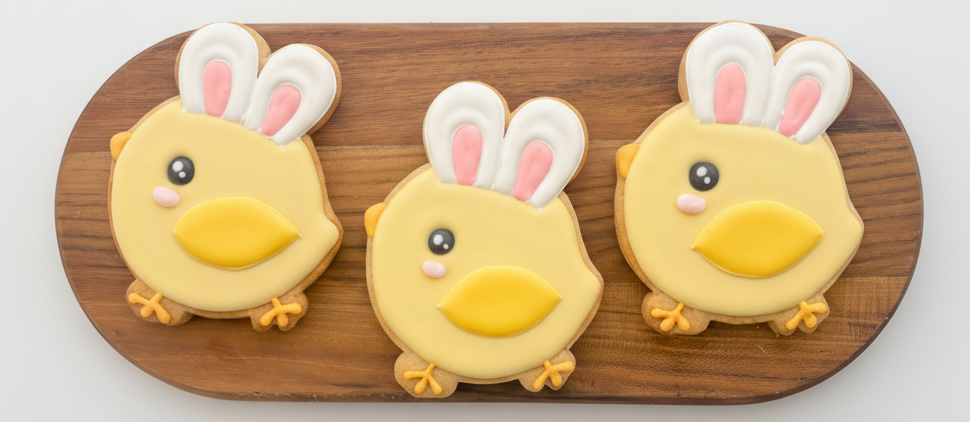 Les poussins avec oreilles de lapin