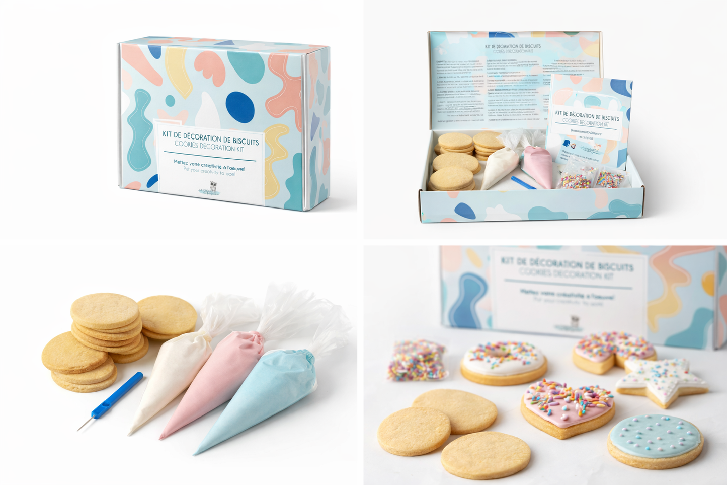 Kit de biscuits à décorer - Boîte cadeau