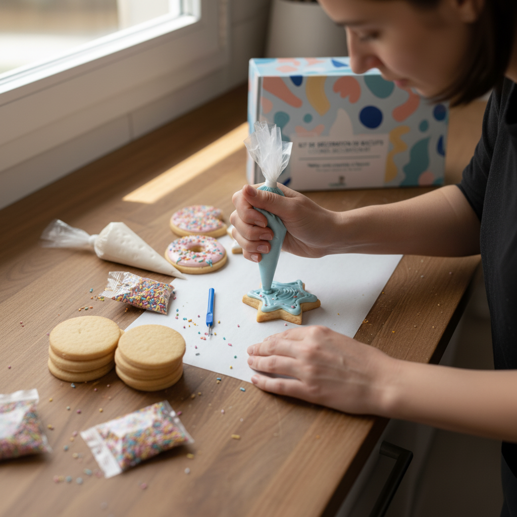 Kit de biscuits à décorer - Boîte cadeau